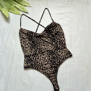 Fashion Nova Leopard Print Bodysuit